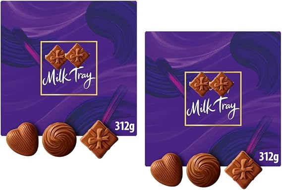 Milk Tray Chocolate Box 312g - An Assortment of Milk Chocolates - cdb (2 x Boxes)