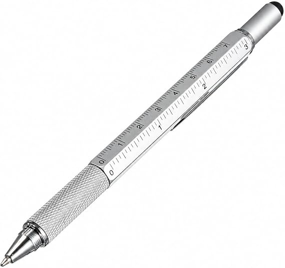 5-in-1 Multitool Pen, Stylus, Ruler, Level and Screwdriver