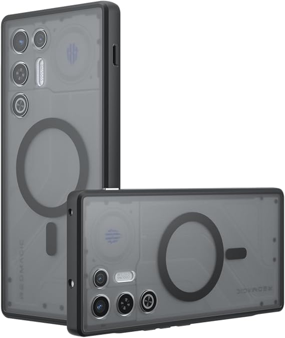 NOUKAJU RedMagic 11 Air用ケース、磁気携帯電話保護ケース、つや消しの質感、落下防止、衝撃吸収、包括的な保護、Red Magic 11 Air用保護カバーブラック