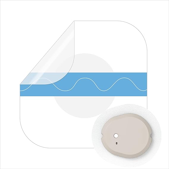 luanerl Dexcom G7 Waterproof Full Coverage Patches (Pack of 50) Breathable and Clear Long Lasting (up to 10 days)