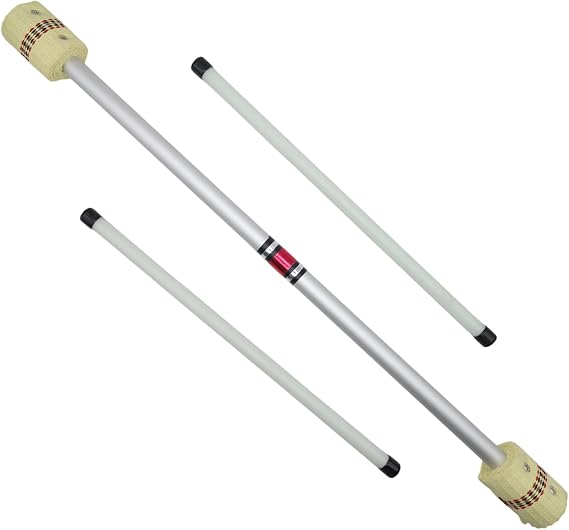 Professional Fire Devil Stick - Aluminum Core with Kevlar Wicks for Circus Performers & Fire Shows