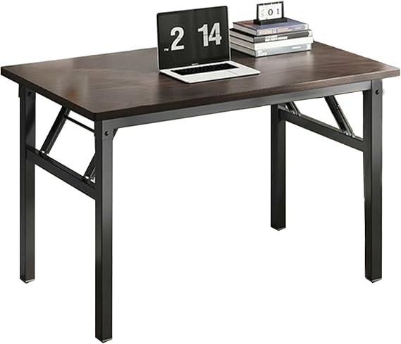Folding Tables，Rectangle Dining Table for 6，Camp Tables Portable Foldable，Corner Bench Dining Table，Kitchen Side Table，Small Rectangle Dining Table，tv Dinner Tables(Black,120 * 60 * 75cm)