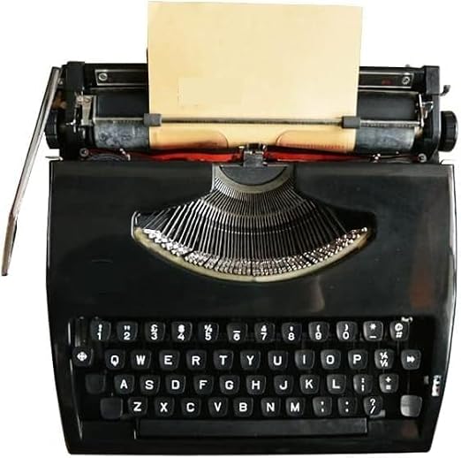 Old Fashioned Manual Typewriter - Portable Machinery Word Processing Typewriter,Traditional Manual Vintage Classic Retro Writing Machine