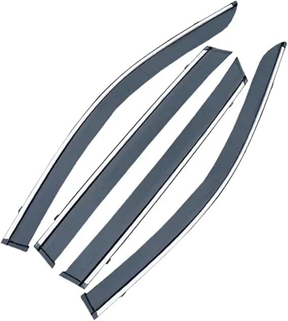 Window Visor Car Side Window Visor For Kia For Rio 3 K2 QB 2012 2013 2014 2015 2016 2017 For Hatchback Rain Sun Guard Cover Deflectors Accessorie Weather Shields