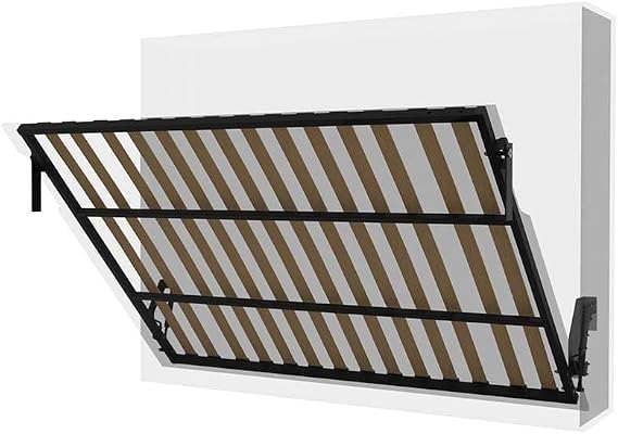 Morphy Space-Saving Pull-Down Wallbed Frame – Modular Folding Murphy Bed for DIY & Custom Built-In Furniture (160x200 cm, Horizontal)