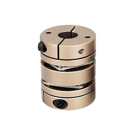 Aluminium D32 L41 Coupling Double Diaphragm Flexible Motor Shaft Coupler 32mm Diameter 41mm Length 3D Printer Cardan Grooved elastic(5X7mm)
