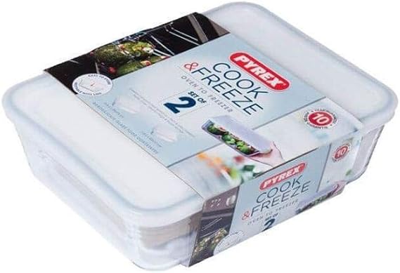 Pyrex Classic Rectangular Container with Lid 1,5L - 2,6L