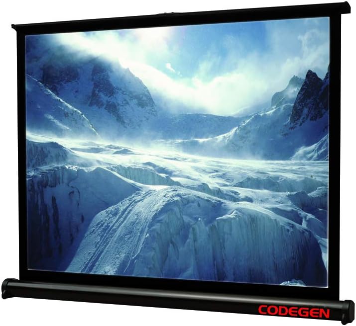Codegen MX-40 81X61Cm Desktop Portable Projection screen, Black