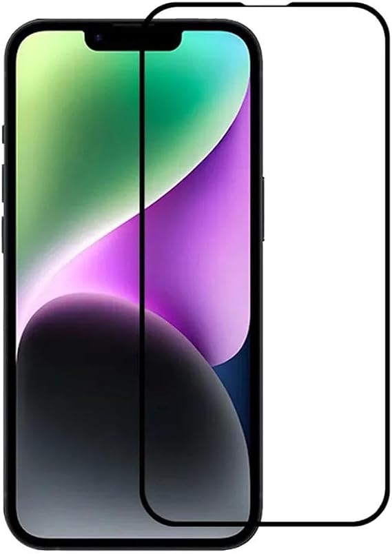 Bzontech iPhone 14 ile Uyumlu Ekran Koruyucu 9D Tam Kaplayan Kavisli