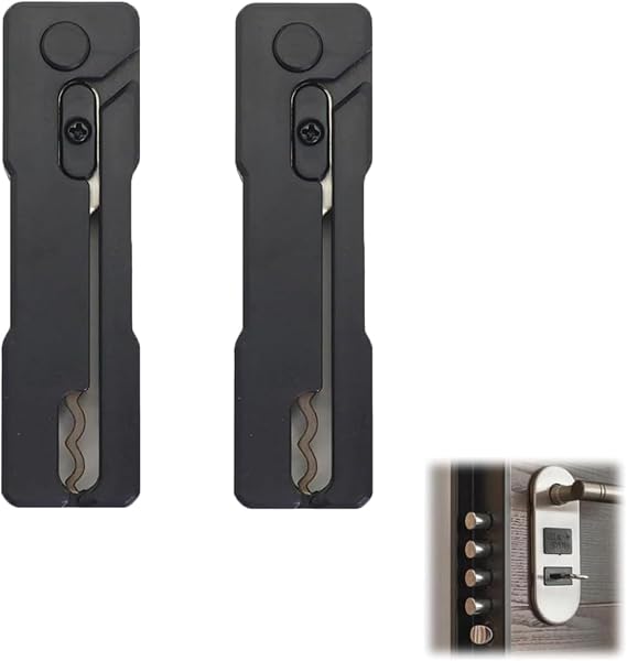 Portable Folding Lock Pick, Lock Picking Kit, Easy to Use Tool Pick Set, Clock Pick Set, Pick Tool, Pick and Hook Set for Key Molds, Locksmiths, Hobbyists (2pcs)