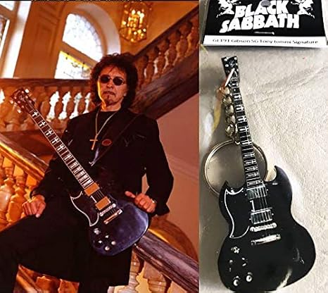 Keychain Guitar Gibson Sg Tony Iommi Black Sabbath