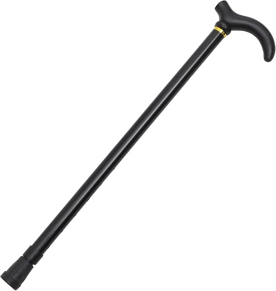 Healeved Adjustable Walking Stick for Men and Women Lightweight Aluminum Alloy Telescopic Walking Cane with Non-Slip Rubber Base Comfortable Macromolecule Handle Ideal for Daily Use and Hiking