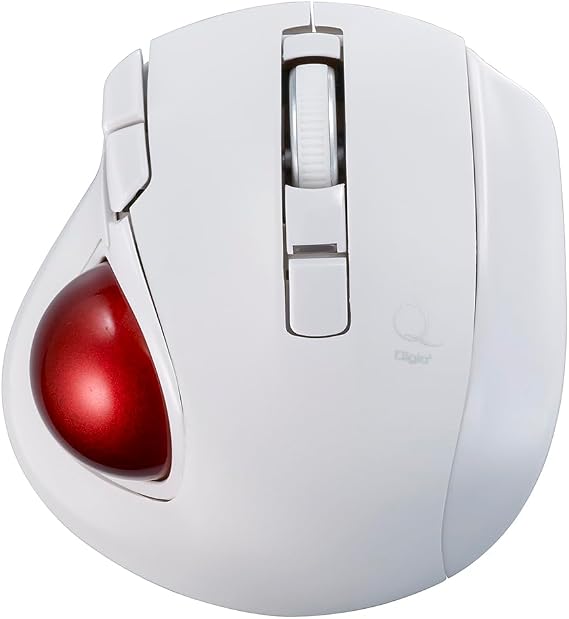 Digio2 Mini Bluetooth 5 Buttons Trackball Mouse White