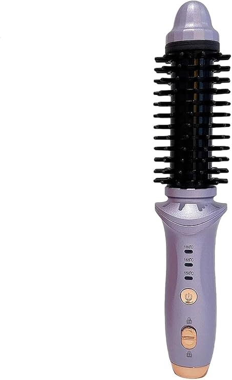 Mini Cordless Heated Round Brush, Purple
