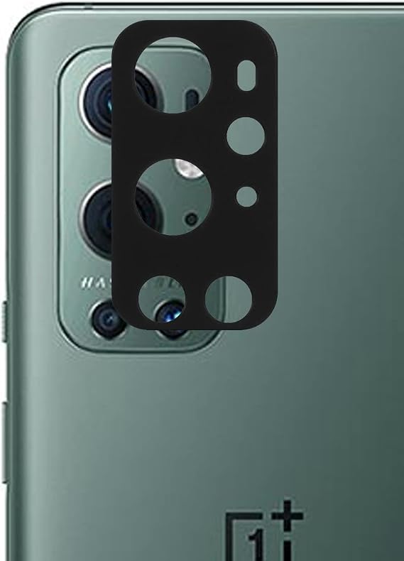Microcase OnePlus 9 Pro ile Uyumlu Kamera Lens Koruma Halkası - Kapalı Tasarım Siyah