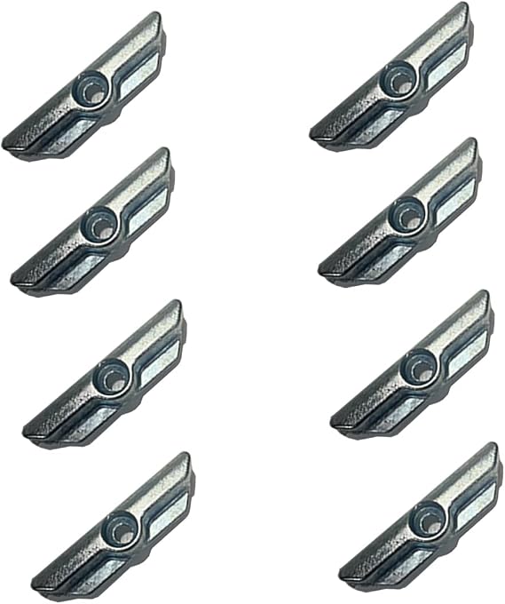 8 ADET Pimapen PVC- Pencere ve Kapı Kilit İspanyolet Karşılığı (Tek Delikli Standart Model) Zamak Kilit Karşılığı