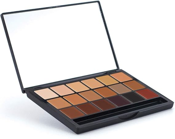Graftobian Professional Makeup - Inclusion HD 18 Well Super Palette, Cream Contour Palette and Color Corrector for Full Coverage Foundation Concealer