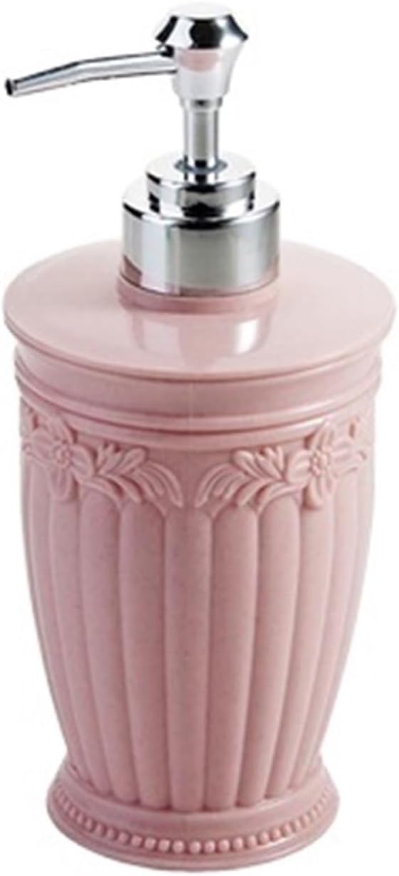 Soap Dispenser Plastic Refillable Soap Dispenser For Bathroom Premium Kitchen Liquid Pump Bottles(Pink)