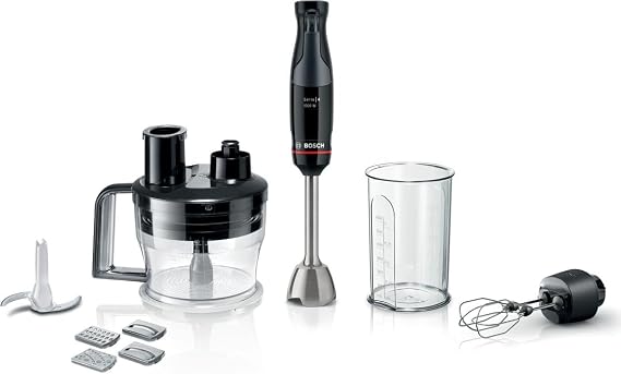 Bosch Serie 4 El Blenderı ErgoMaster 1000 W Siyah, Antrasit MSM4B674