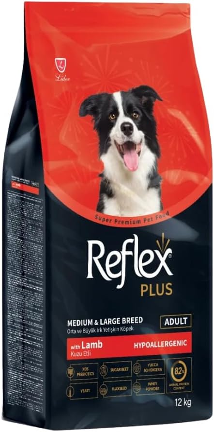 Reflex Reflex Plus Hipoalerjenik Kuzu Etli Orta Ve Büyük Irk Yetişkin Köpek Maması 12 Kg