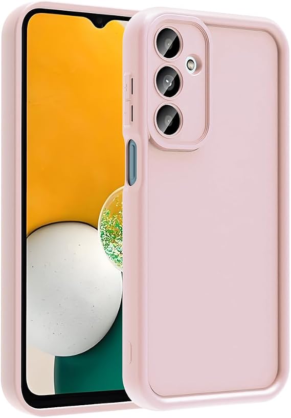 Coverzone Samsung Galaxy S24 FE ile uyumlu Kılıf Parlak Tek Renkli Yüzey Dayanıklı Malzeme & Tam Koruma Redolent Kılıf Ergonomik Kavrama Kolay Erişim Kapak Pembe