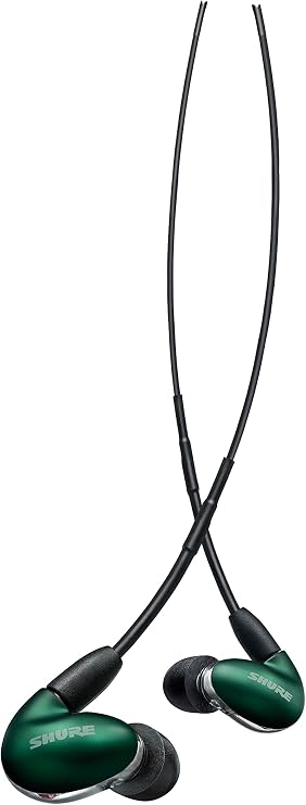Shure Wired Sound Isolating Earphones Gen 2, Secure in-Ear Earbuds, High-End Professional Sound, Hi-Def Four Drivers, Upgraded Sound Filters, Durable Quality, Customizable Frequency - Jade, One Size