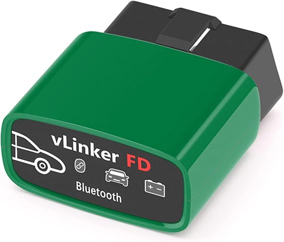 vLinker FD OBD2 Bluetooth Car Code Reader OBD2 Diagnostic Scanner for Android and Windows Made for Scan Green