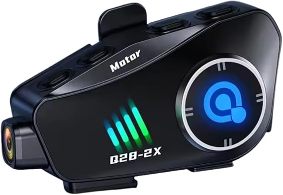Motorcu Kask Kulaklığı 1080P Kamera Kayıtlı – 32GB Hafıza Kartı Hediye | IPX6 Su Geçirmez, Kablosuz Motosiklet Kulaklığı