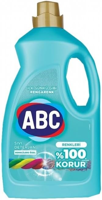 ABC DETERJAN Renklilere Özel 50 Yıkama Sıvı Çamaşır Deterjanı 2,7L