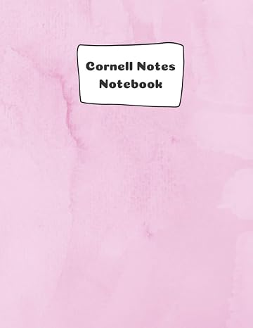 Cornell Notes Notebook: Cornell Note Paper Notebook- Rosy Cover: College ruled composition notebook journal-Large Notebook 8.5x11