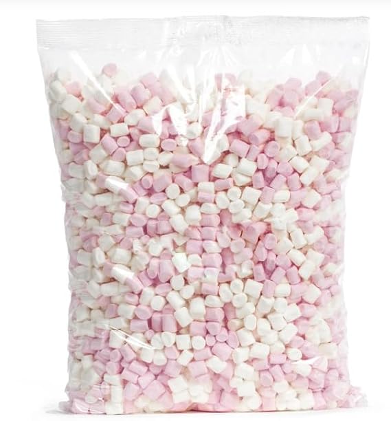 1kg Mini Marshmallows Bulk Bag – Baking, Cake Decorating, Sweet Bags & Hot Chocolate Topping By Healthy Home