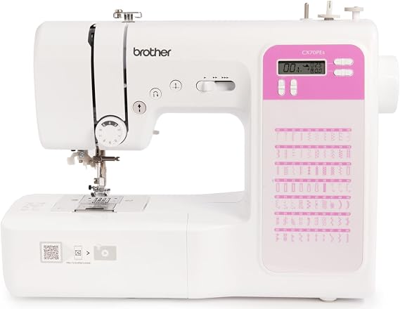 Brother CX70PE (Patchwork Edition) - Electronic Sewing Machine with 70 Sewing Stitches (Useful, Elastic, Decorative), Automatic Sewing, Multifunctional Display