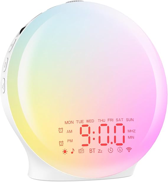 Bluetooth Light Alarm Clock,Sunrise Alarm Clock,Wake Up Light [Energy Class G]