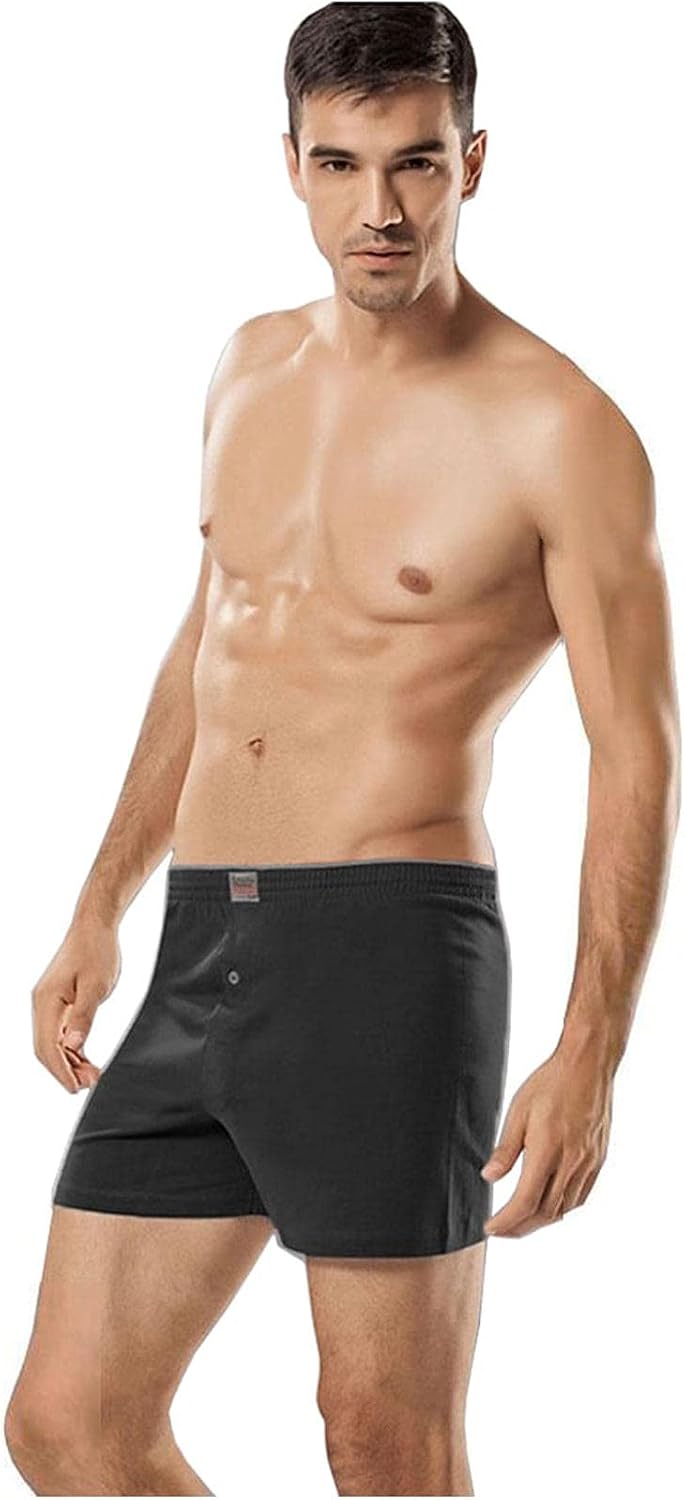 Passion 6-Piece Cotton Combed Cotton Button Mens Boxer