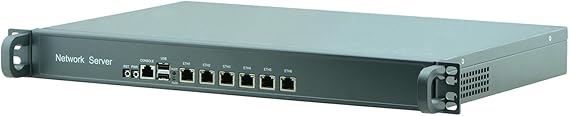 1U Rackmount Firewall Hardware Celeron J4125, Mikrotik, OPNsense, VPN, Network Security Appliance, Router PC, RZ08, 6 x Intel 2.5GbE LAN, Console, 16G RAM, 128G SSD