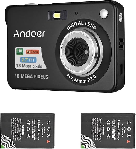 Andoer Digital Camera, 18M 720P HD Digital Camera Video Camcorder