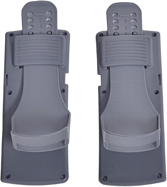 Rowing Machine Foot Pedals Compatible with For Concept 2 Model D/E and Powerfun 500/550| Adjustable Plastic Replacement Parts for Fitness Equipment| Black