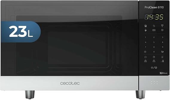 Cecotec ProClean 6010 Black Microwave, 800 W, 23 Liter Capacity