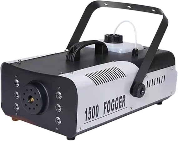 1500W 8 Color Lights Smoke Machine 6 LED Remote Control Fog Special Effect Stage Equipment For DJ Disco Party Wedding Higher Capacity Stronger Output