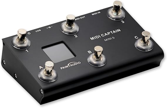 Domestic Genuine ProductPAINTAUDIO MIDI CAPTAIN MINI 6 |  with Japanese electronic manual | 6 foot switches | Portable MIDI controller | Supports PC/CC/NOTE commands | Key function settings