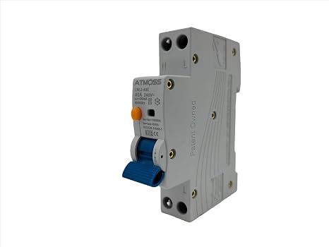 SI Superimmunized Differential Switch, 30 mA, 2P, F+N, 40 A, Class A and 10kA, 1 Module, Small Space, RASMACOR