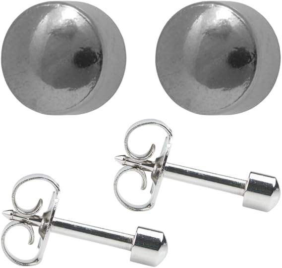 STUDEX Stainless Steel Regular 4mm Traditional Ball Ear Piercing Stud Earrings Plain Ball