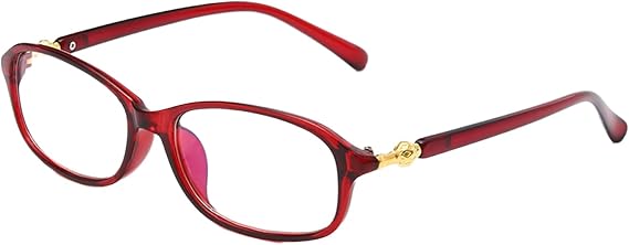 Non-Prescription Blue Light Glasses Anti-Blue Eyewear 1 Pair Anti Computer Without Degree Blocking Pc Frame Uv Protection Office Red