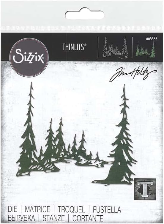 Sizzix Thinlits Die Tall Pines by Tim Holtz, 665583