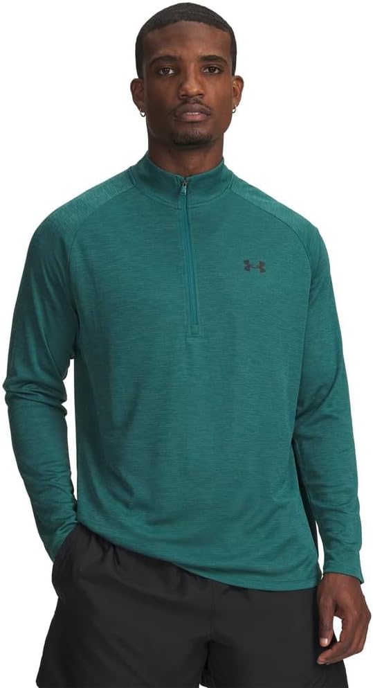 Under Armour Tech 2.0 1/2 Zip, Versatile Warm Up Top for Men, Light and Breathable Zip Up Top for Working Out Men