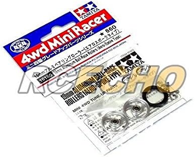 Tamiya Mini 4WD Model 19mm Aluminum Ball-Race Rollers (Aero-Spoke Type) 15160 with RCECHO® Full Version Apps Edition