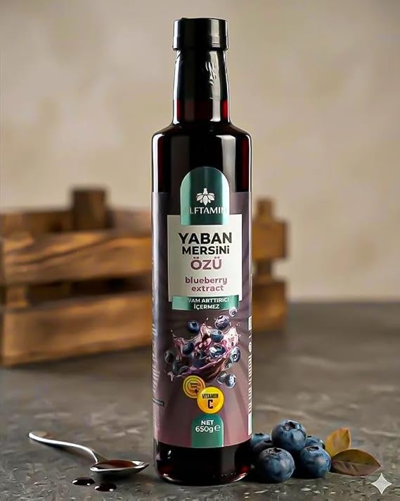 Yaban Mersini Özü 650 gr | Yoğun Meyve Aromalı | Blueberry Extract
