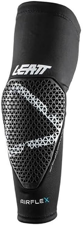 Leatt AirFlex Elbow Guard with Breathable Fabric, Black, XX-Large