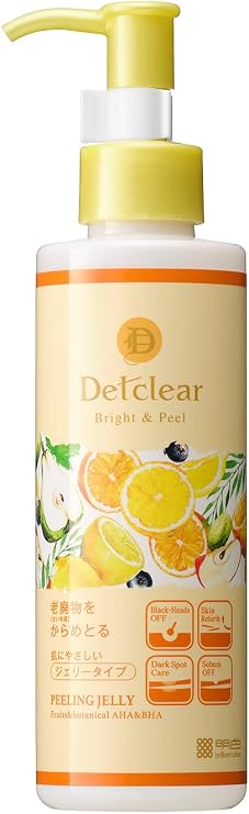 DET Clear Bright & Peel, Peeling Jelly, Mixed Fruit Scent, 6.1 fl oz 180 ml, Made in Japan Keratin/Pore Care
