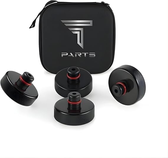 T PARTS Tesla Model S X 3 Y Juniper/Standart Uyumlu Lift Takozu Seti, Tesla Model S X 3 Y Lift Takoz Takımı, Takoz, Batarya Koruyucu Lift Takozu Seti Alt Panel Koruma (4 Adet)